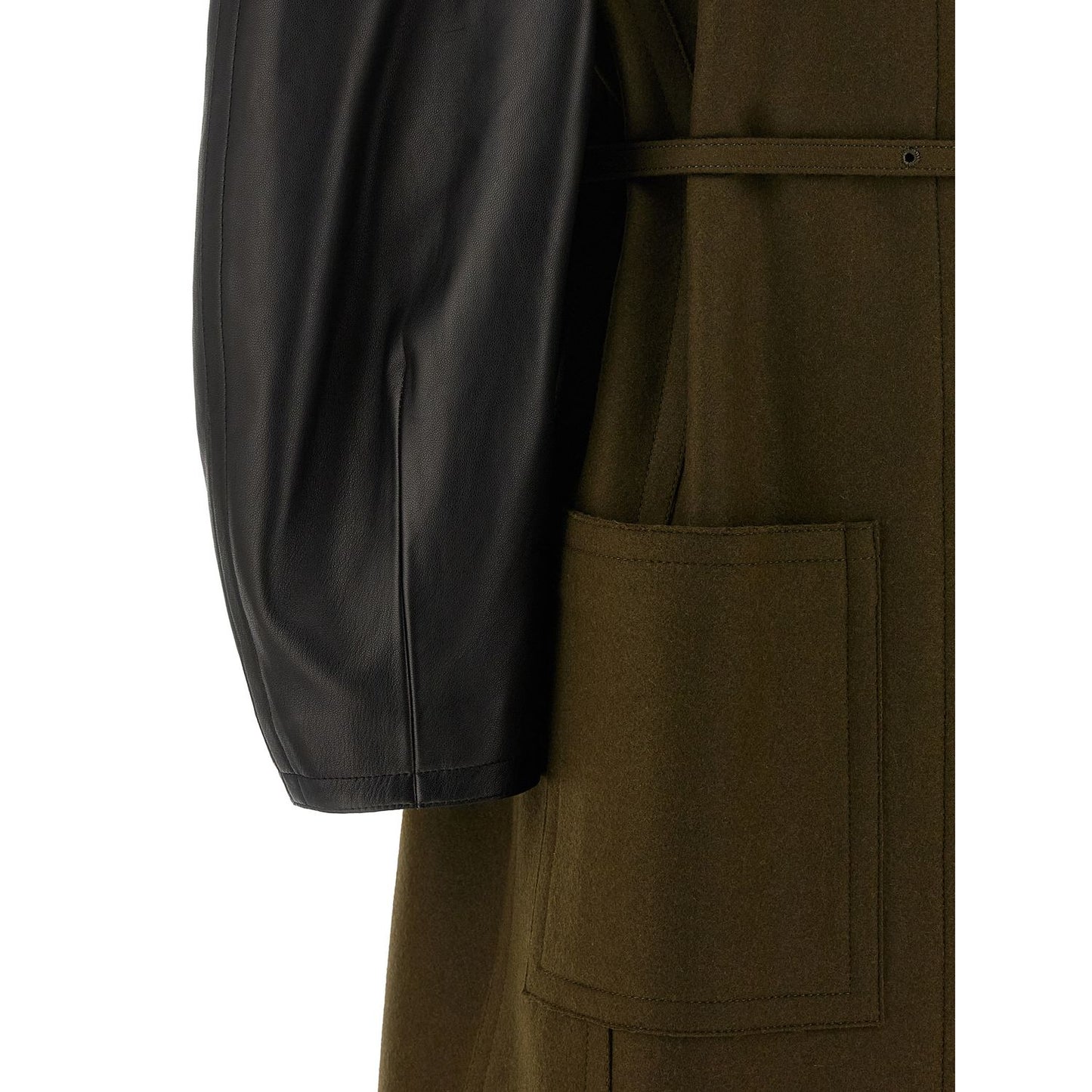 Fendi Bicolor Viscose Coat