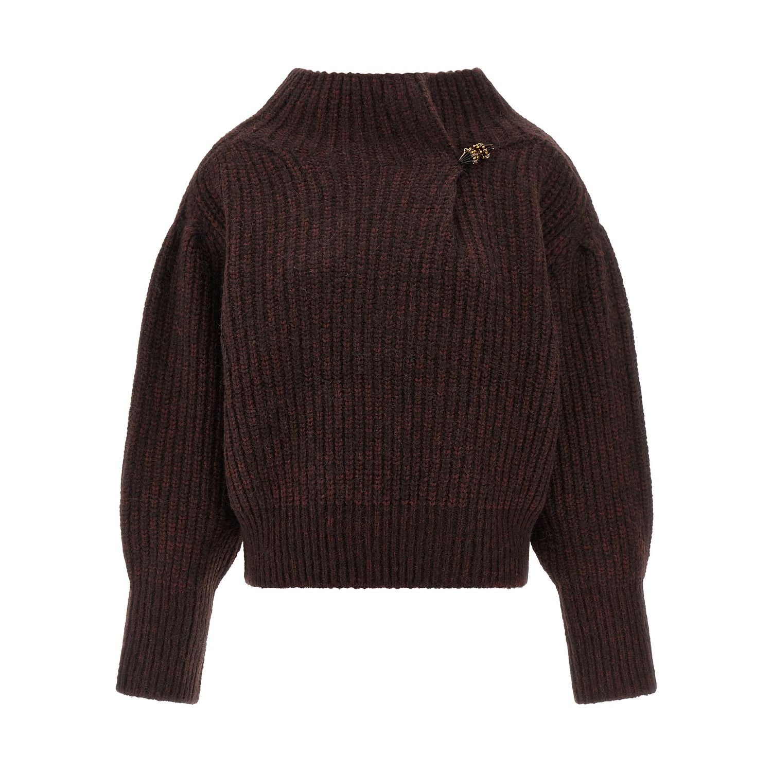 Dries Van Noten Bordeaux Wool Cardigan