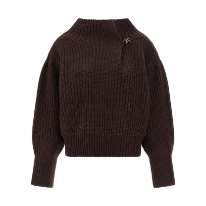 Dries Van Noten Bordeaux Wool Cardigan