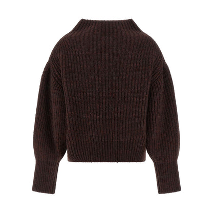 Dries Van Noten Bordeaux Wool Cardigan
