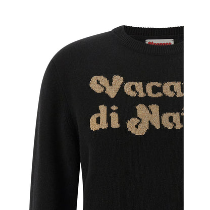 MC2 Saint Barth Black Wool Cardigan
