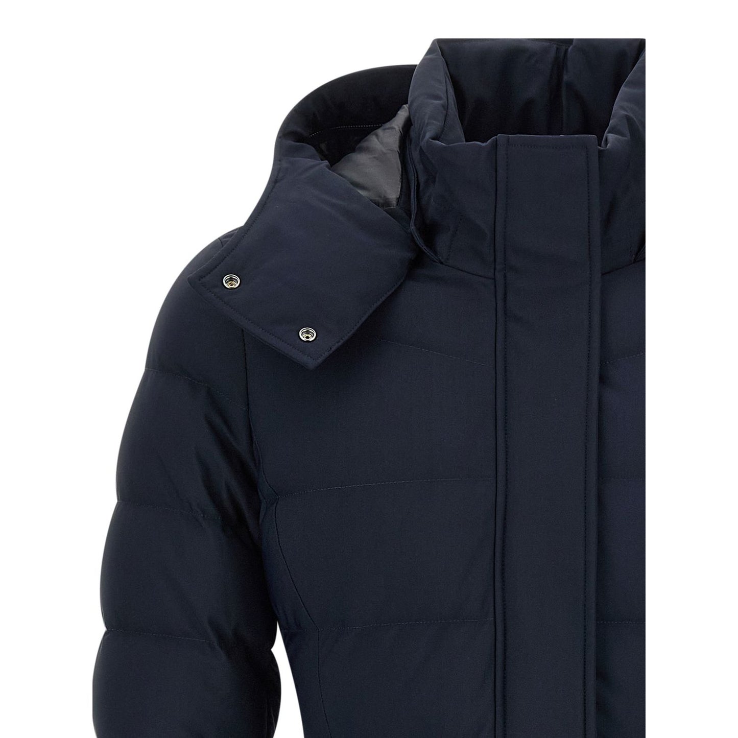 Moose Knuckles Blue Nylon Parka