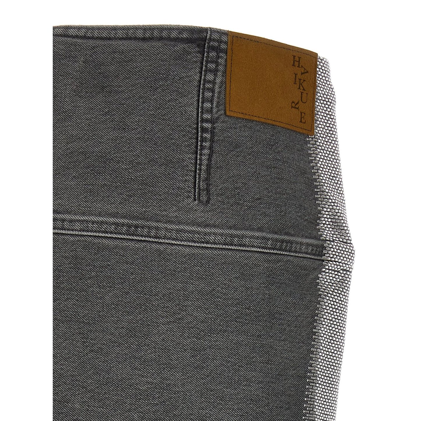 Haikure Gray Cotton Long Skirt