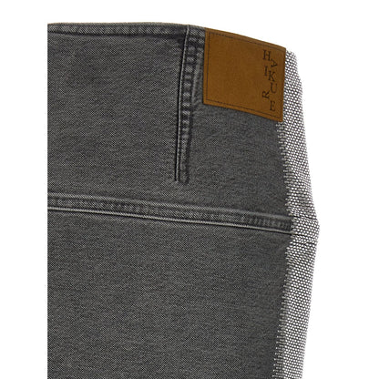 Haikure Gray Cotton Long Skirt