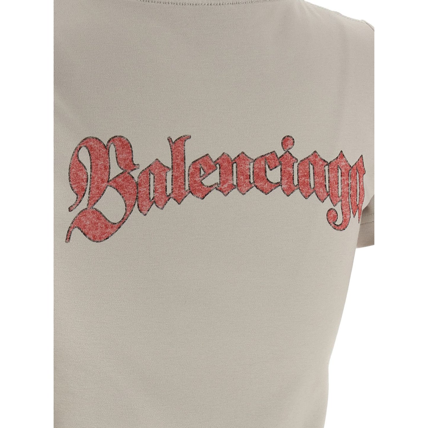 Balenciaga Gray Cotton T-Shirt