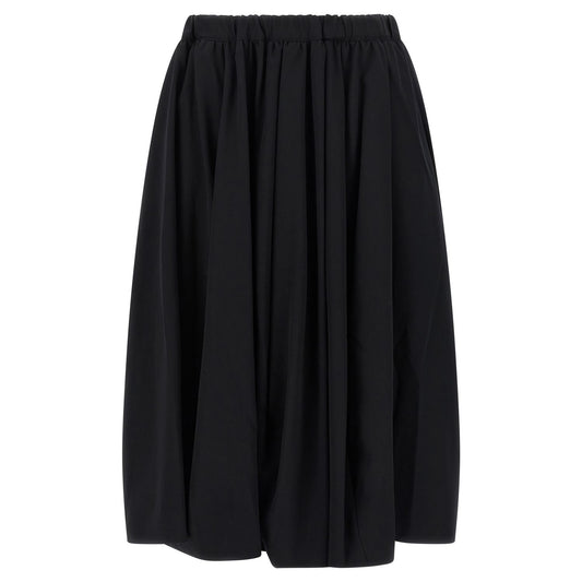 Comme Des Garçons Black Wool Mini Skirt