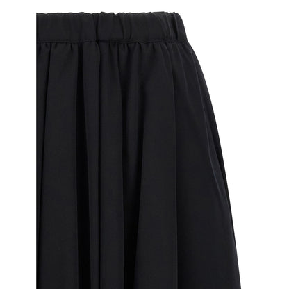 Comme Des Garçons Black Wool Mini Skirt