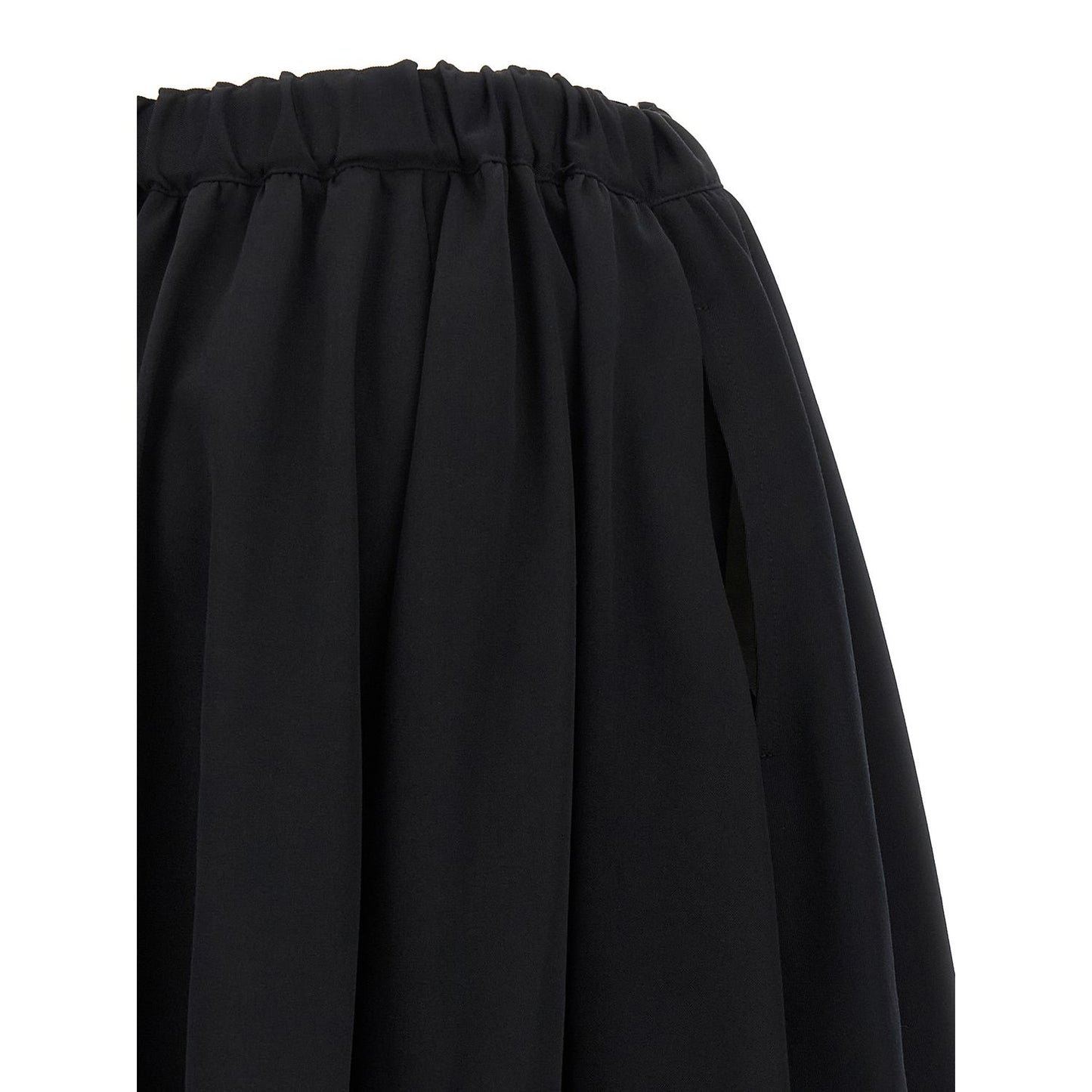 Comme Des Garçons Black Wool Mini Skirt
