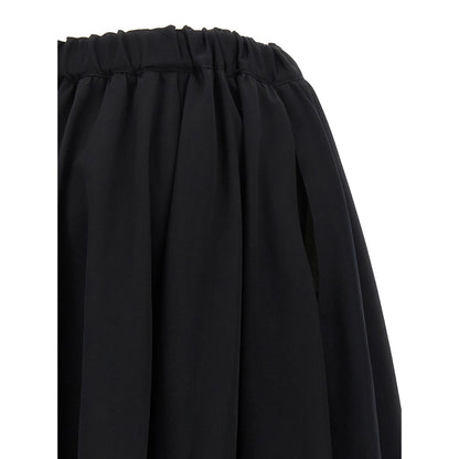 Comme Des Garçons Black Wool Mini Skirt