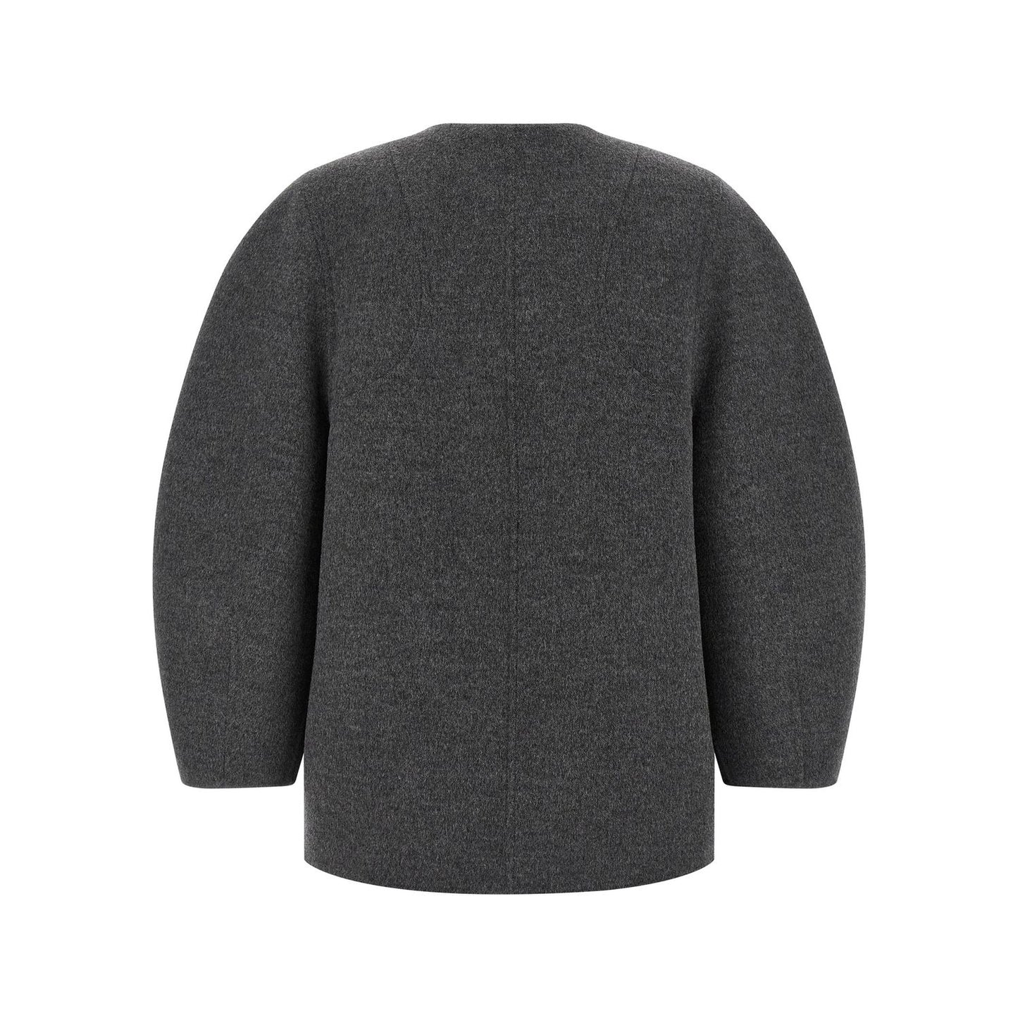 Fendi Gray Virgin Wool Coat
