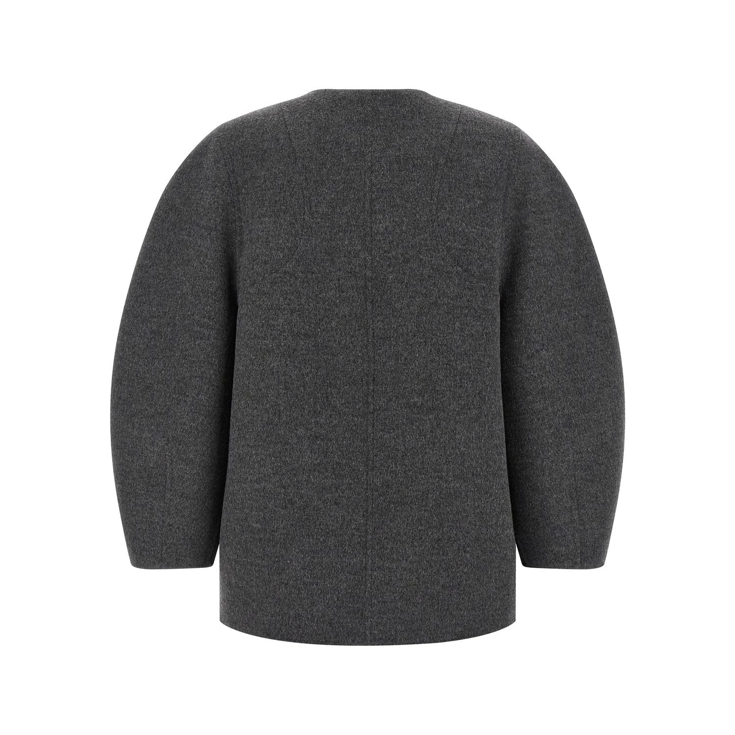 Fendi Gray Virgin Wool Coat
