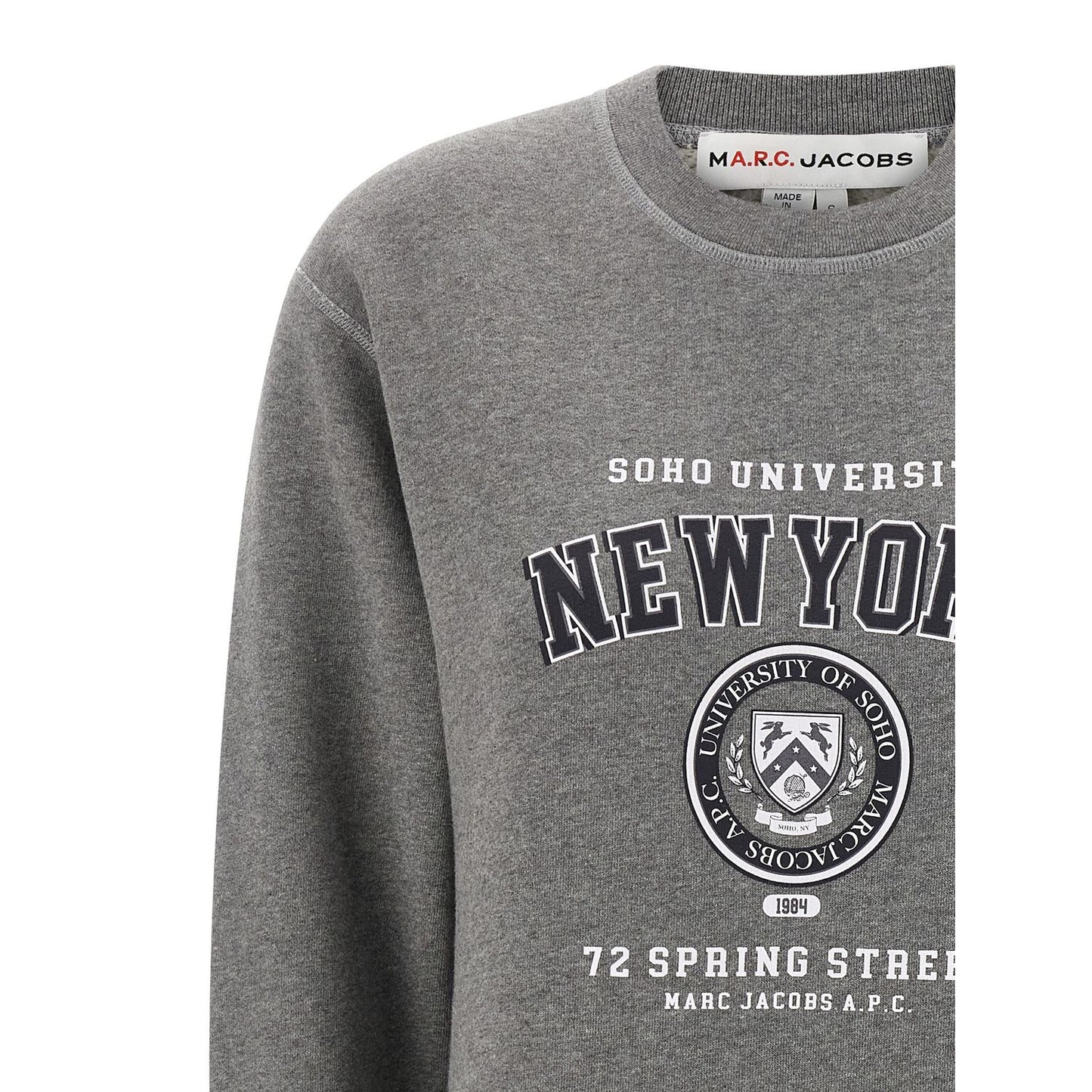 A.P.C. Gray Cotton Sweatshirt