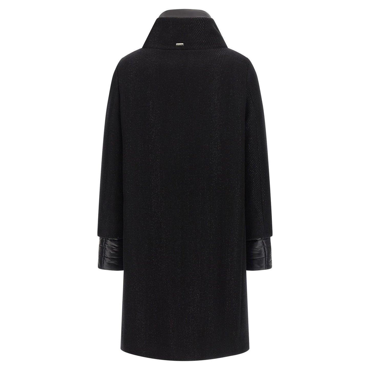 Herno Black Wool Coat
