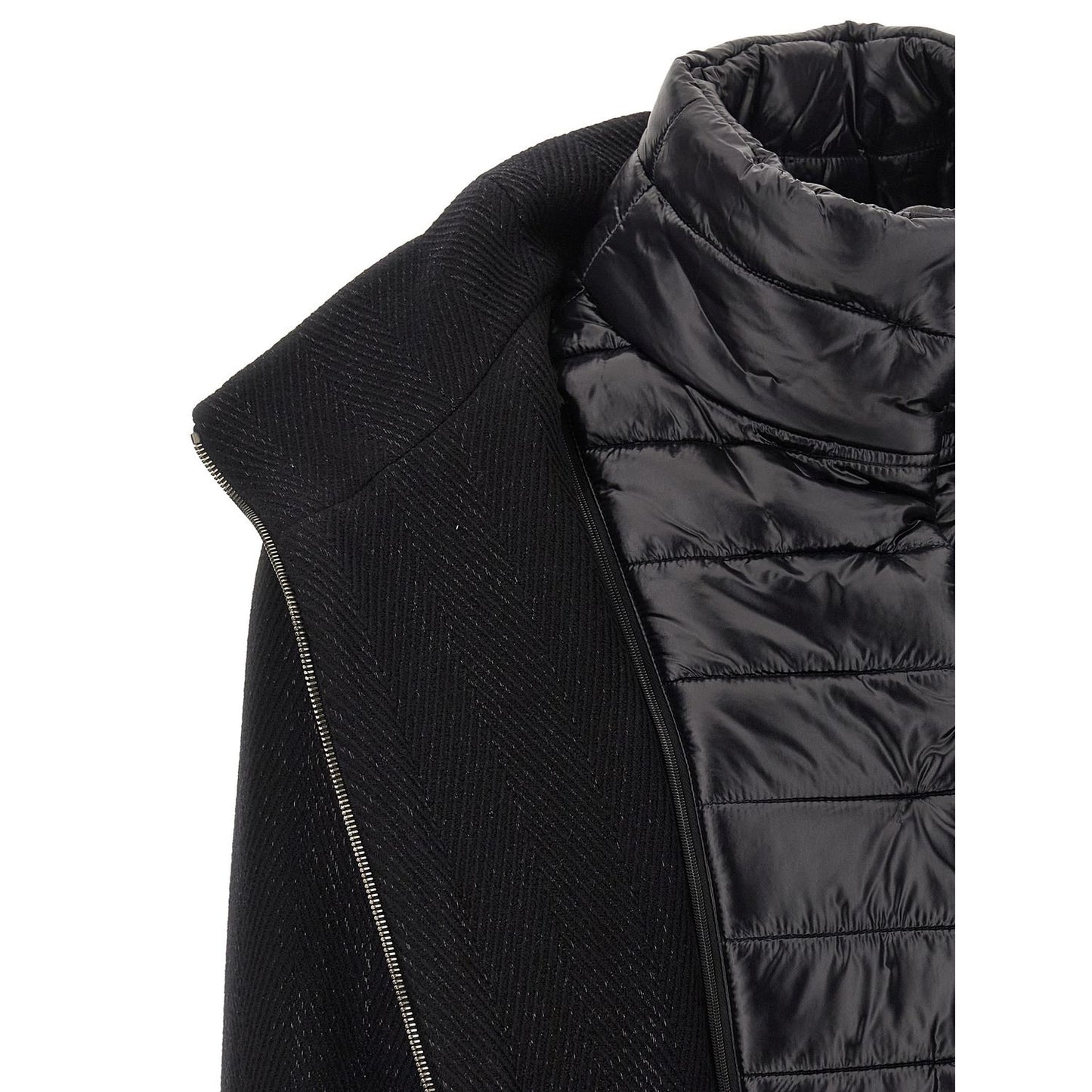 Herno Black Wool Coat