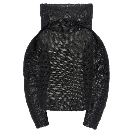 Issey Miyake Black Wool Sweatshirt
