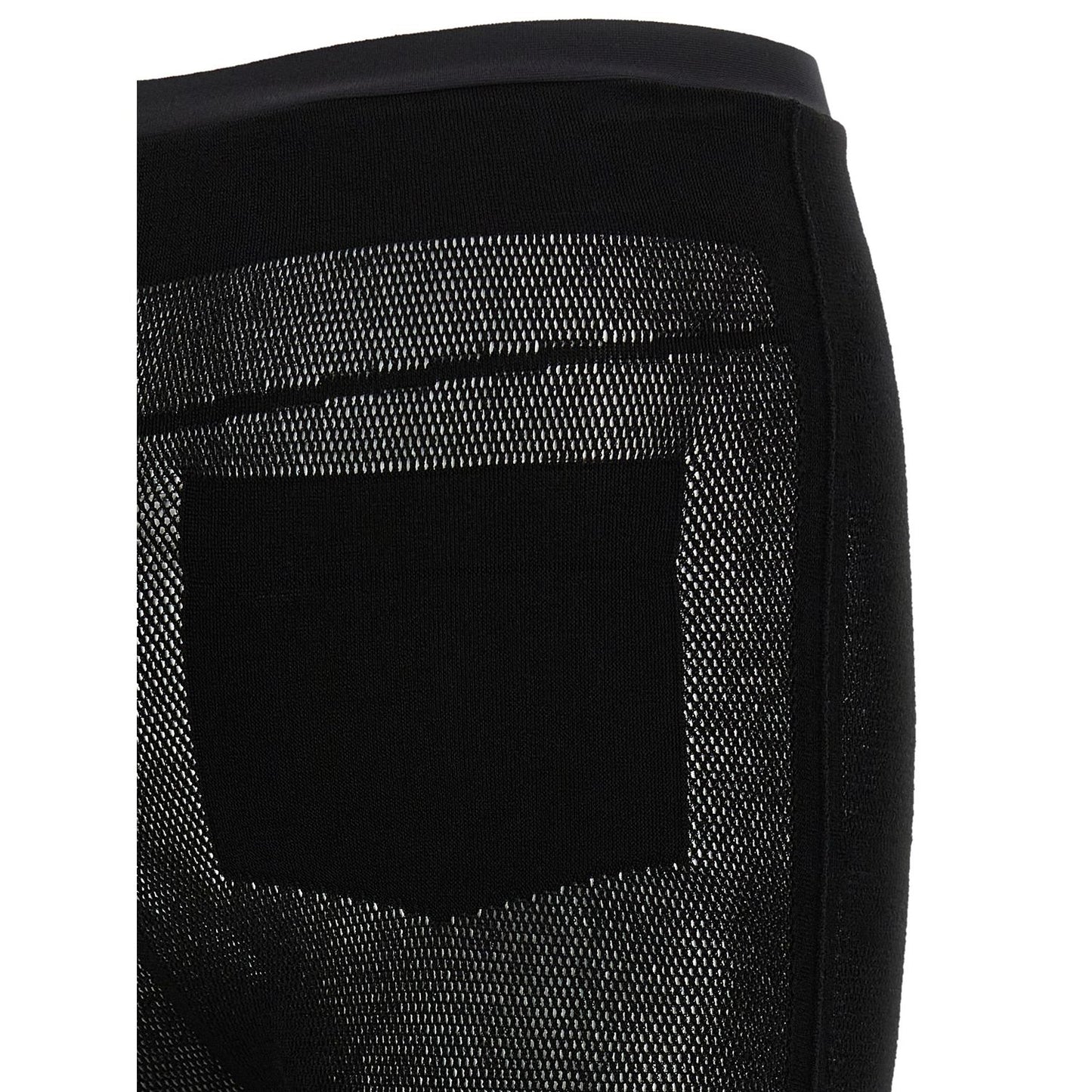 Issey Miyake Black Nylon Leggings