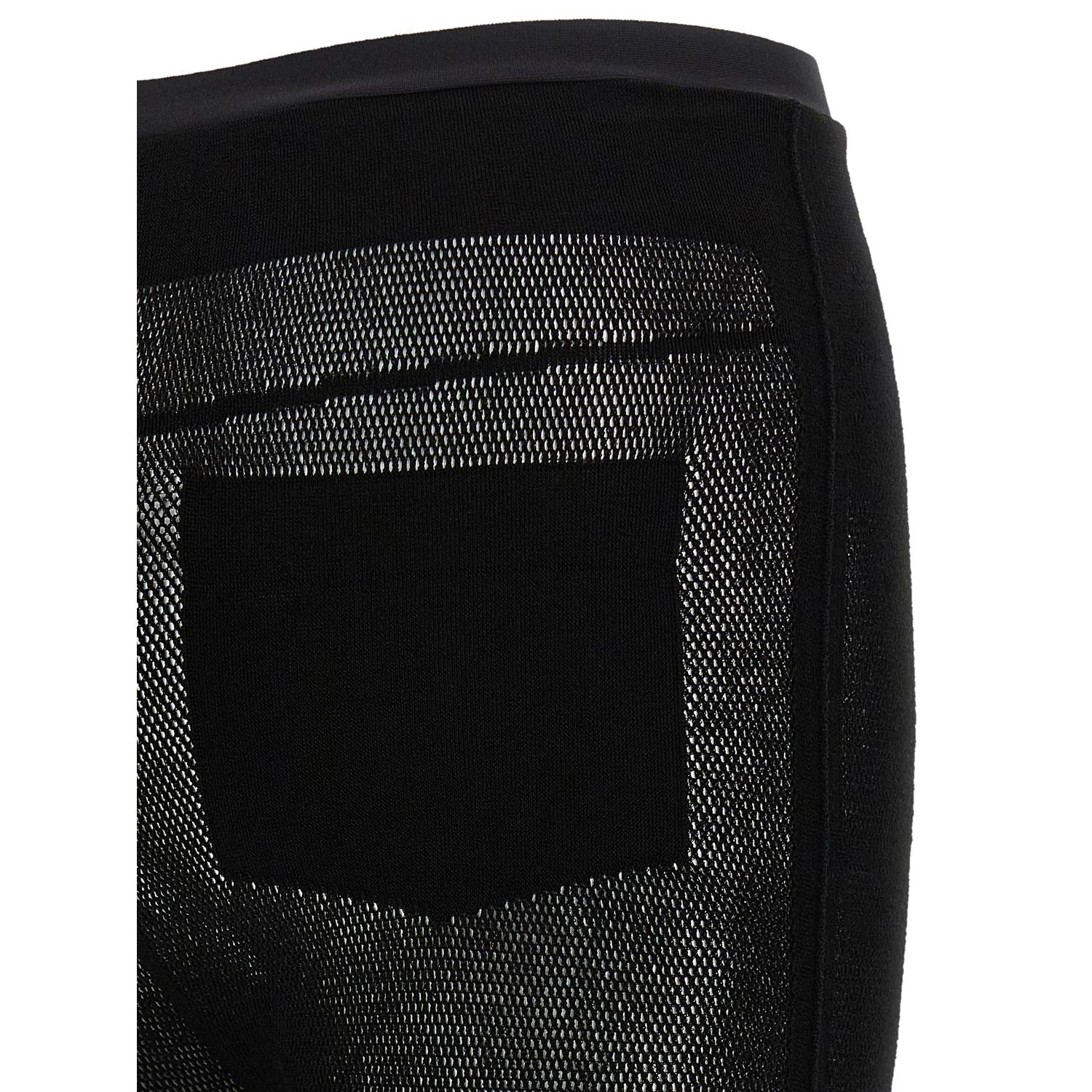 Issey Miyake Black Nylon Leggings