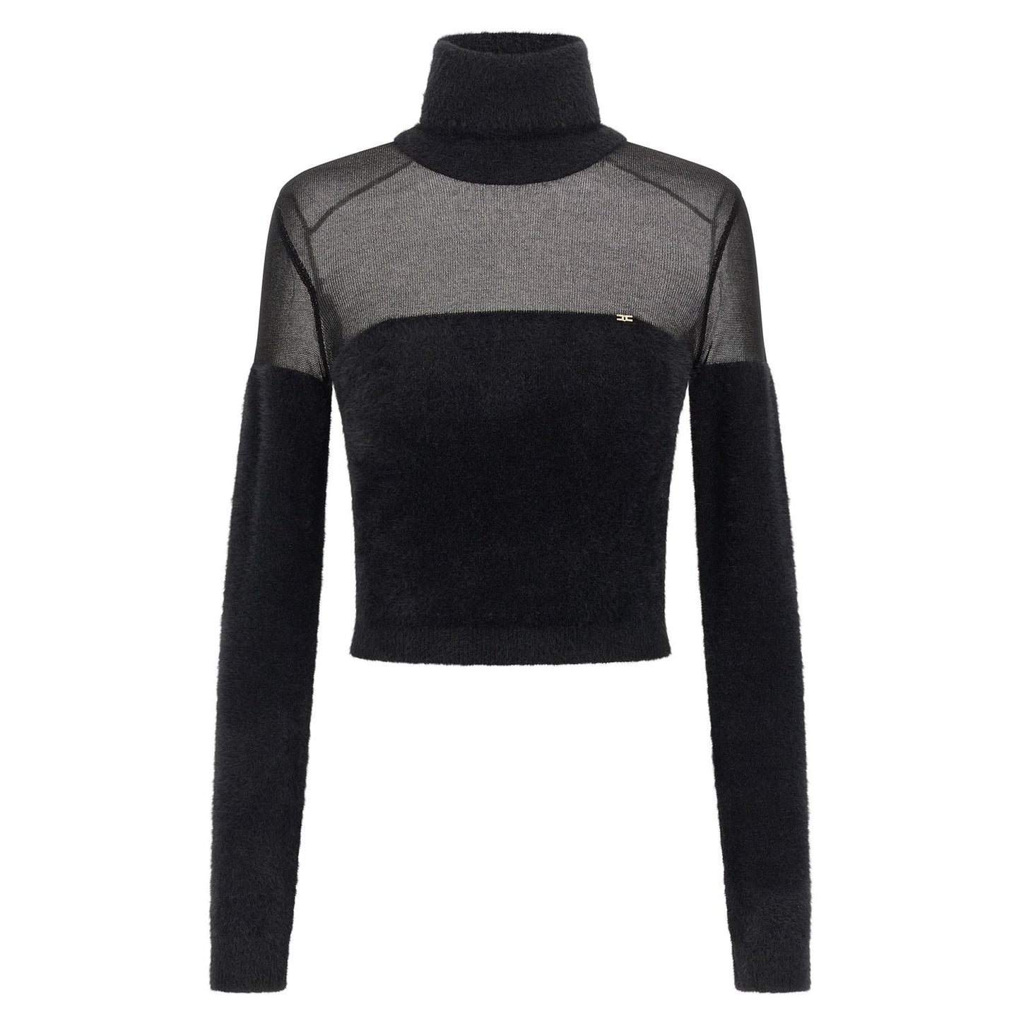 Elisabetta Franchi Black Polyamide Cardigan