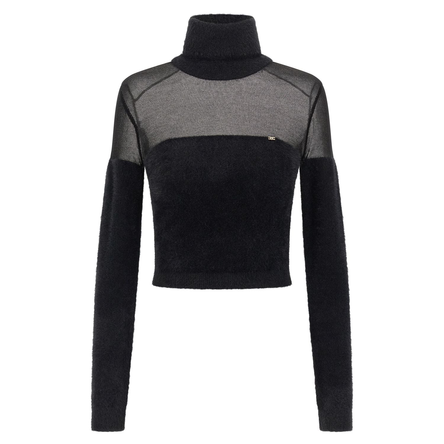 Elisabetta Franchi Black Polyamide Cardigan