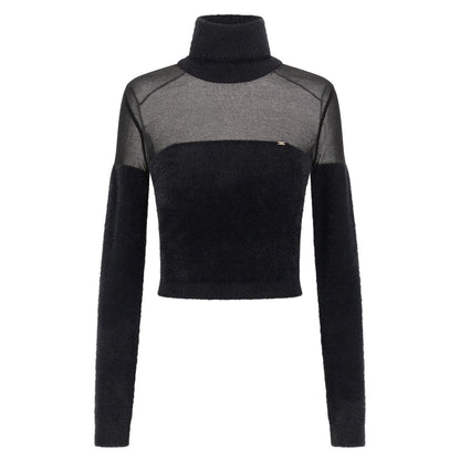 Elisabetta Franchi Black Polyamide Cardigan