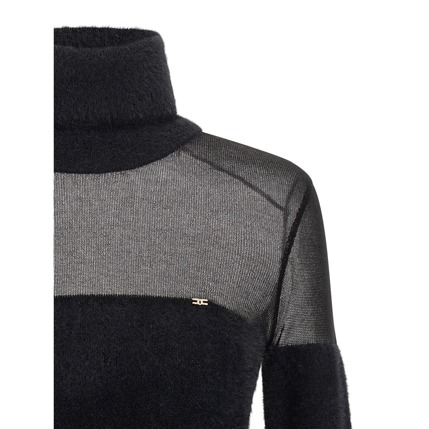 Elisabetta Franchi Black Polyamide Cardigan