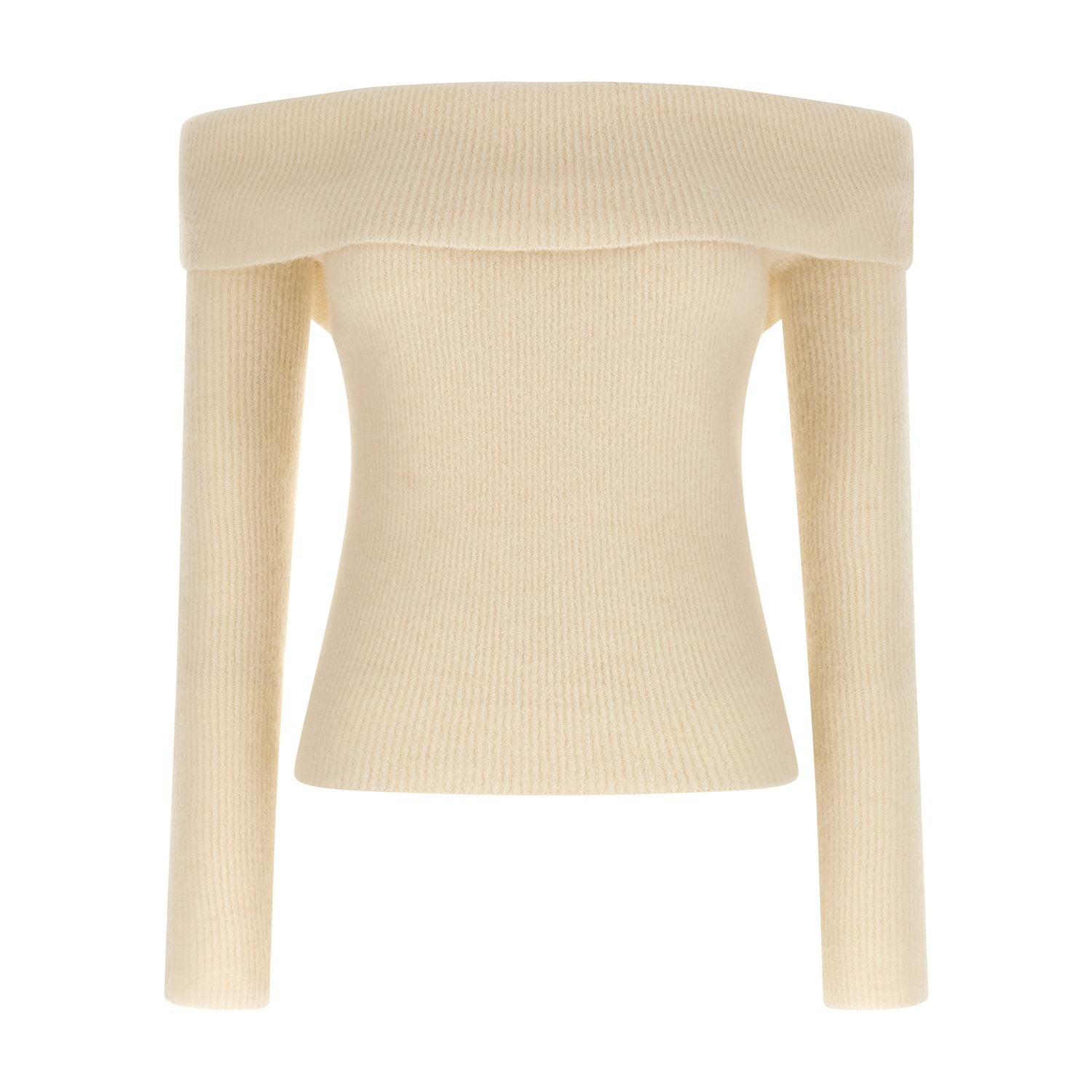 Rick Owens White Wool Cardigan