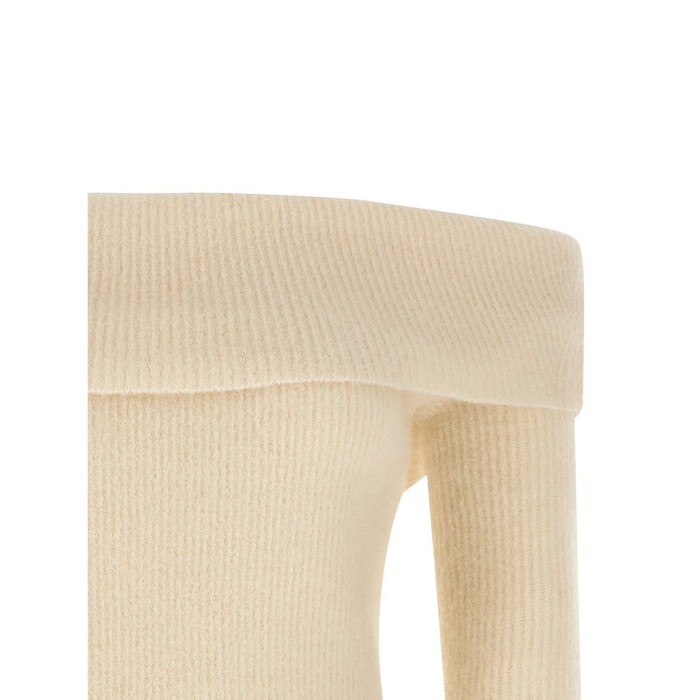 Rick Owens White Wool Cardigan
