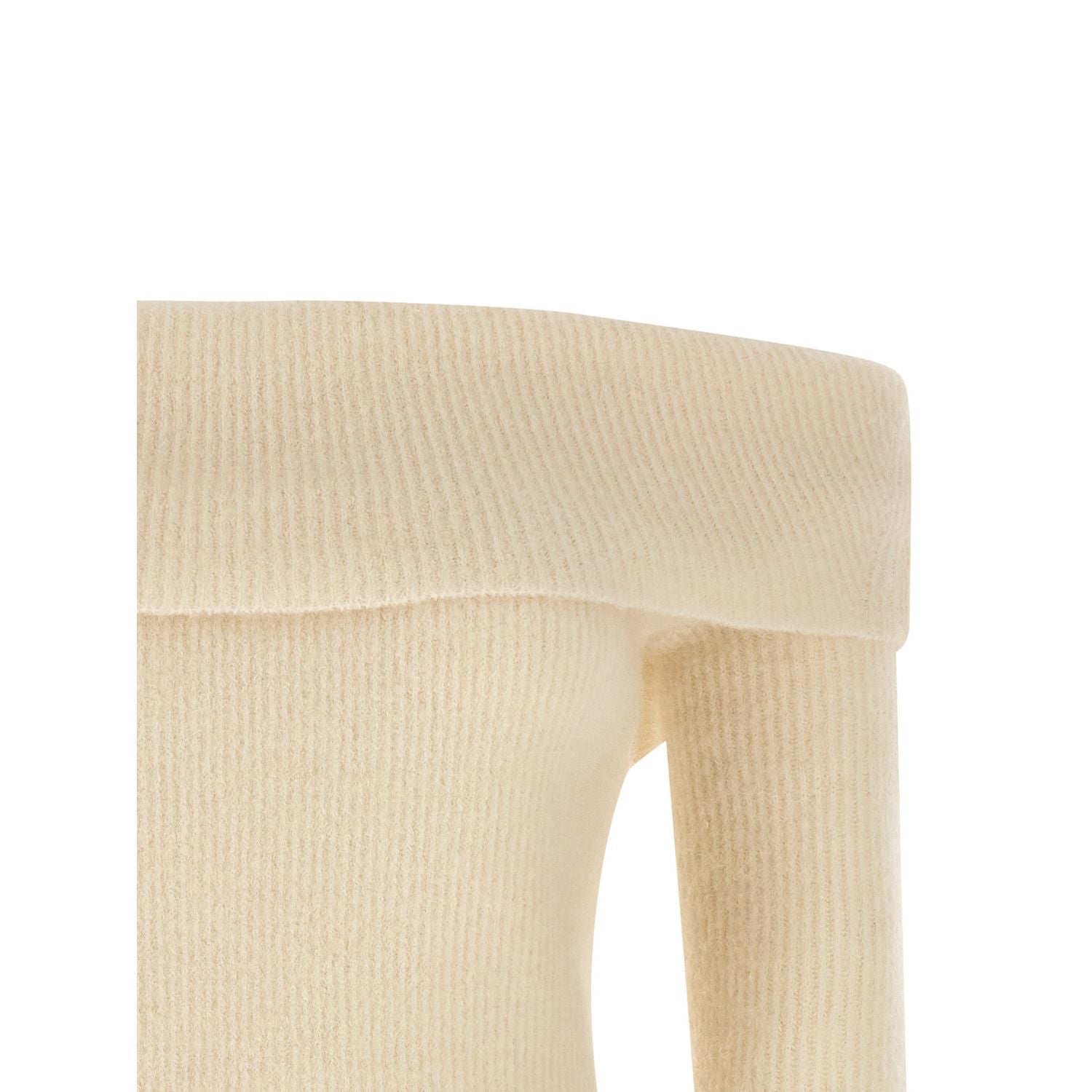 Rick Owens White Wool Cardigan