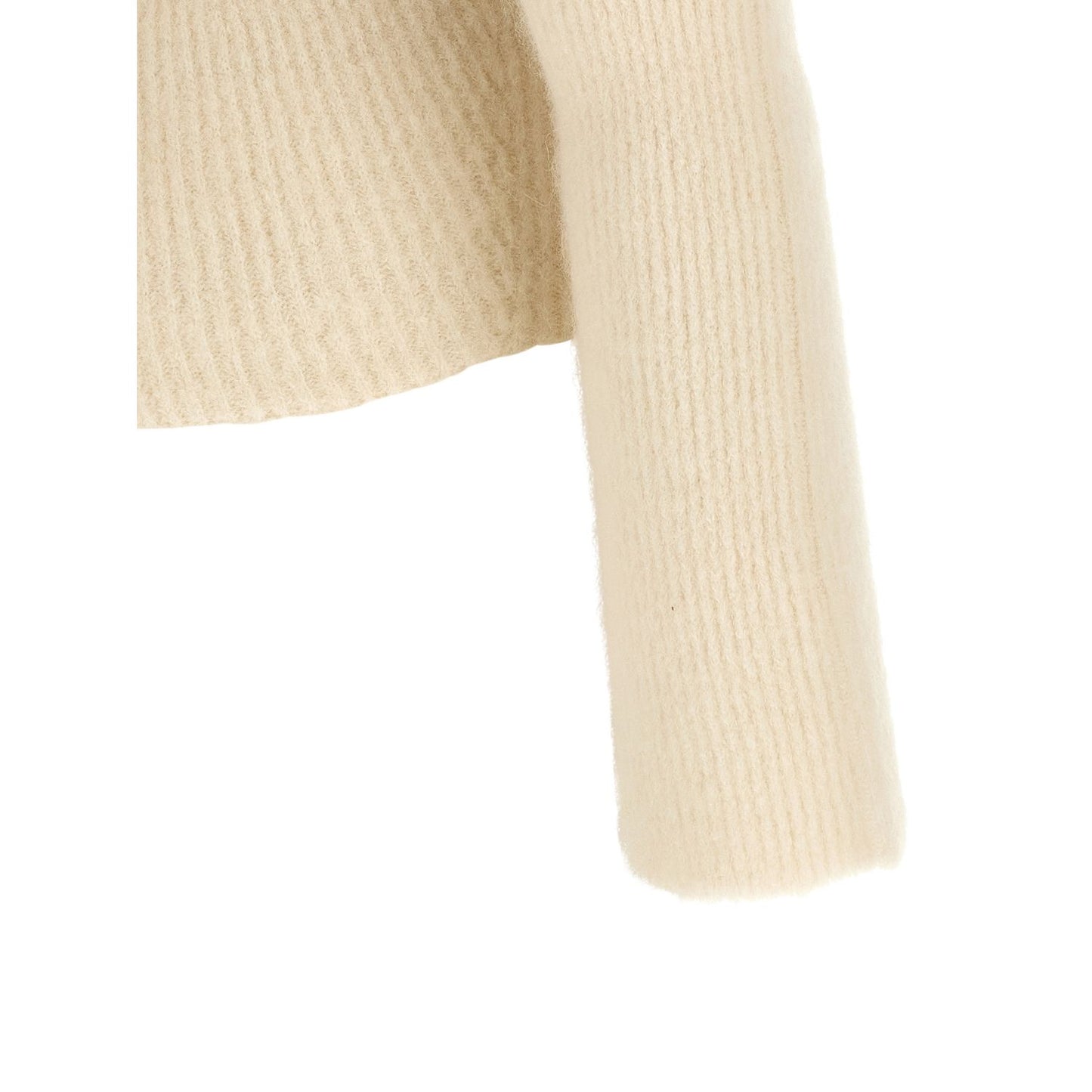 Rick Owens White Wool Cardigan