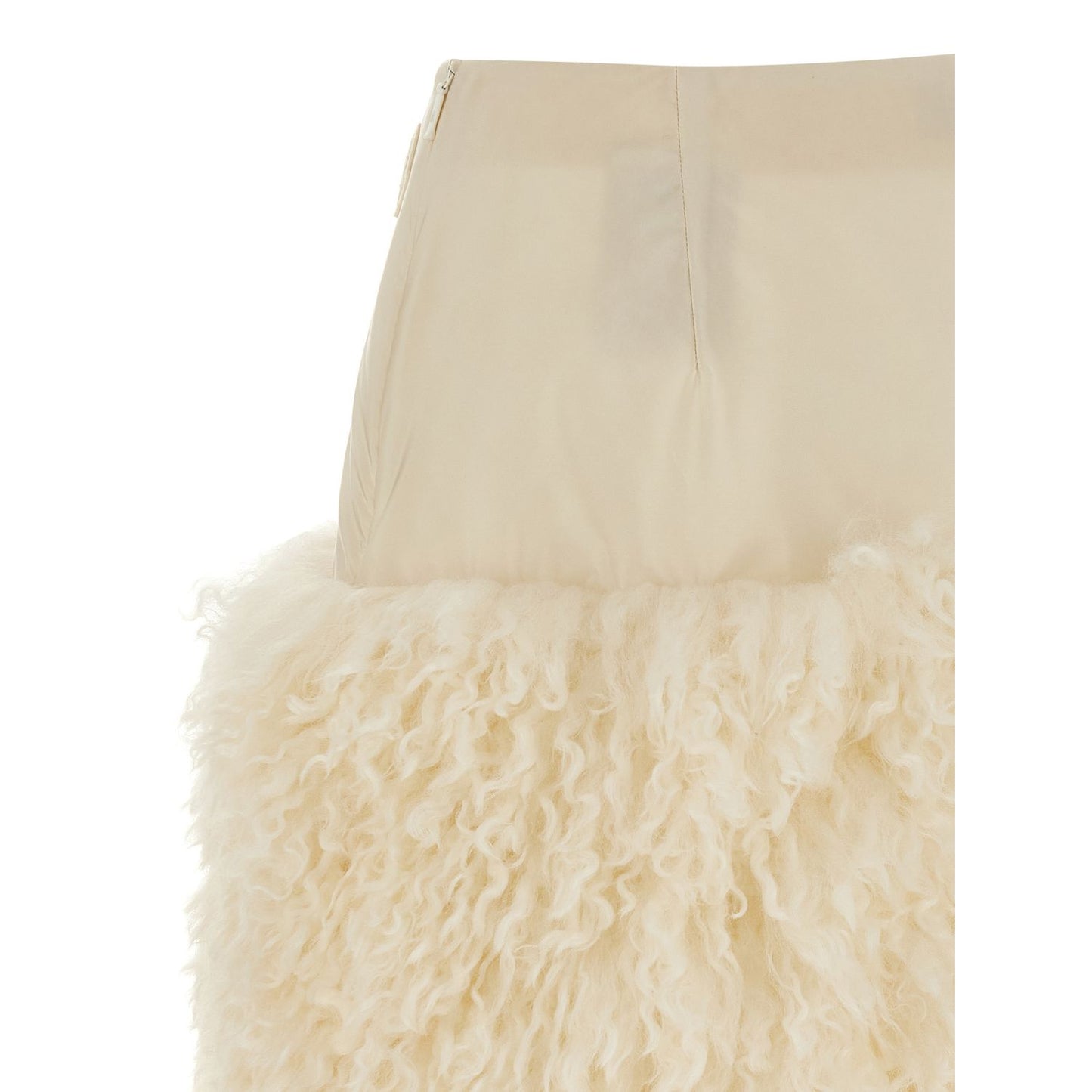 Moncler White Polyamide Long Skirt