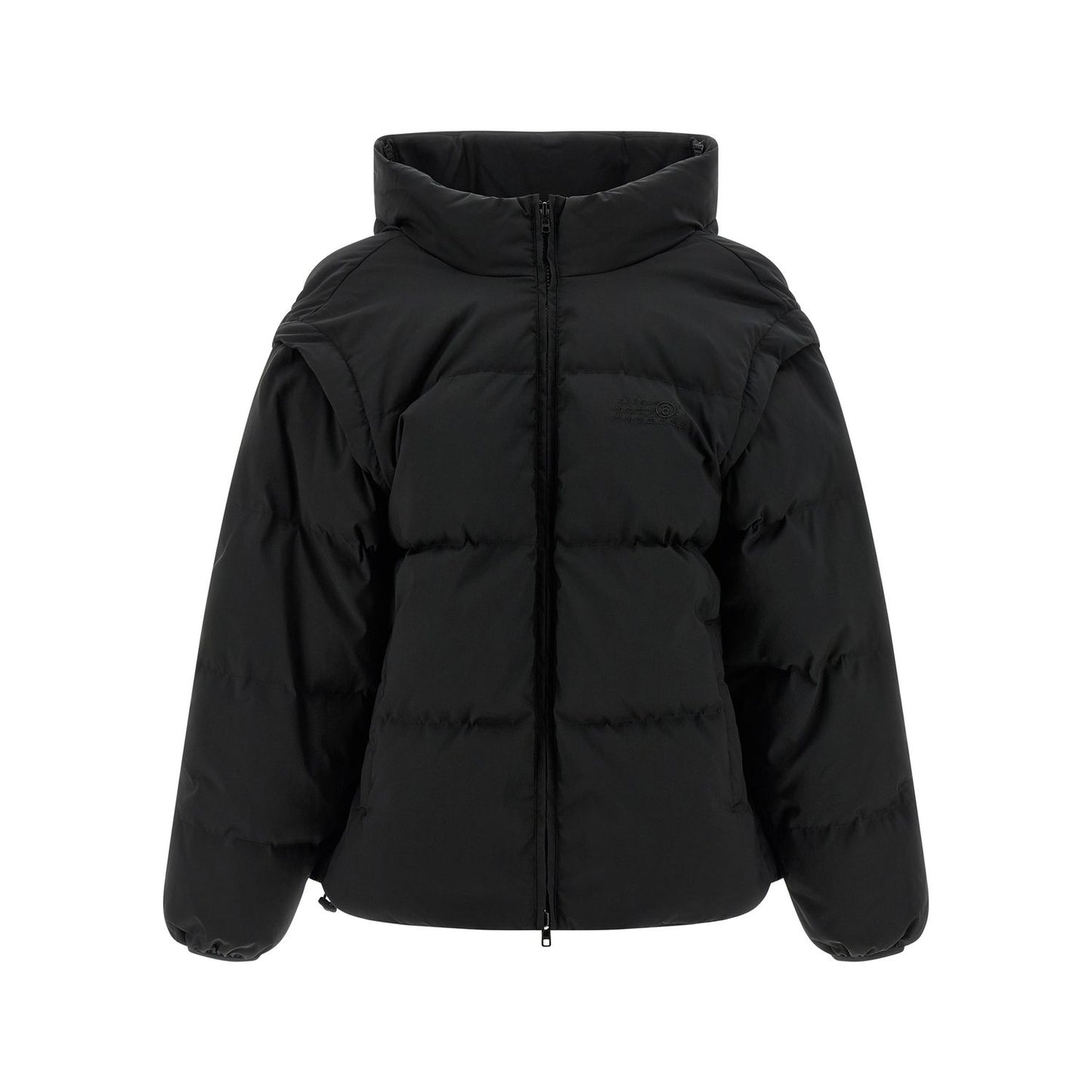 MM6 Maison Margiela Black Polyester Full-Length Jacket