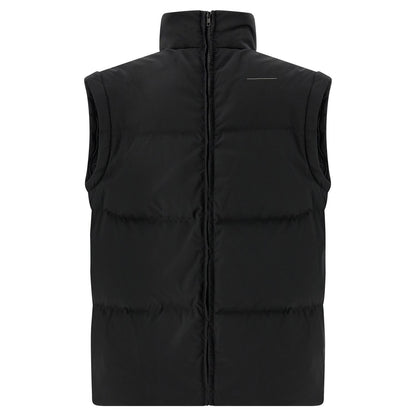MM6 Maison Margiela Black Polyester Full-Length Jacket