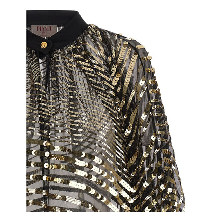 Emilio Pucci Black Polyamide Blouse