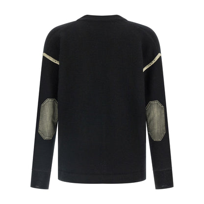Maison Margiela Black Virgin Wool Cardigan
