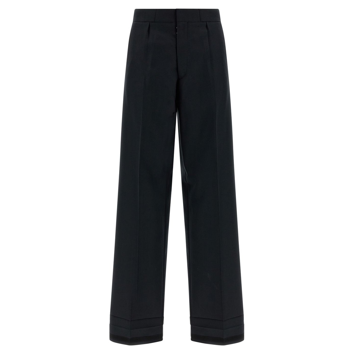 Maison Margiela Black Wool Dress Pants