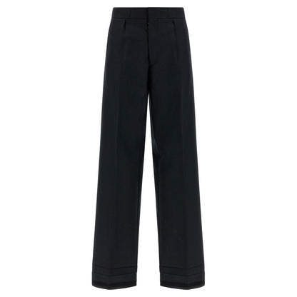 Maison Margiela Black Wool Dress Pants