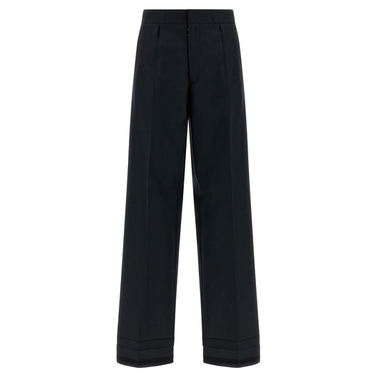 Maison Margiela Black Wool Dress Pants