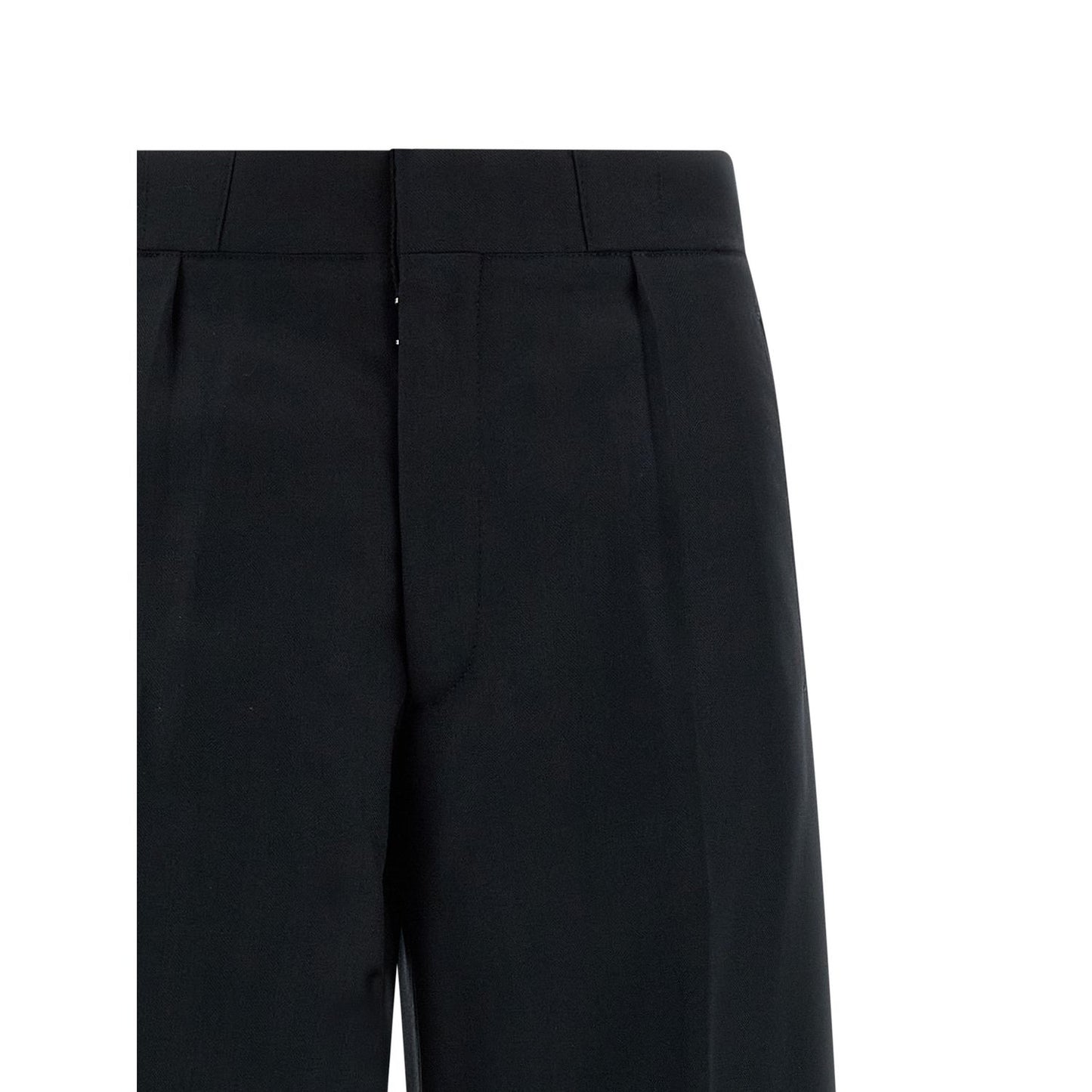 Maison Margiela Black Wool Dress Pants