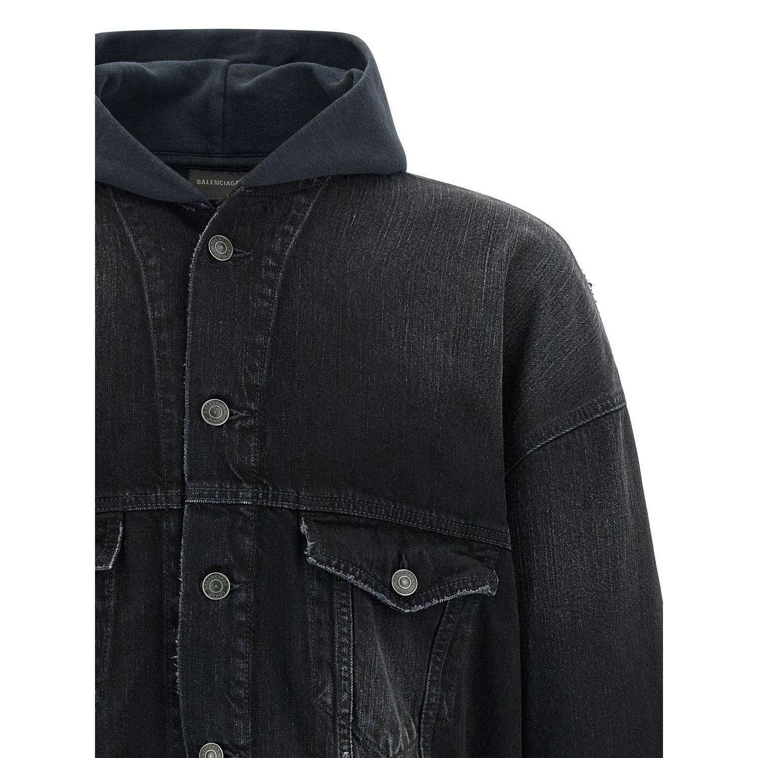 Balenciaga Black Cotton Denim Jacket