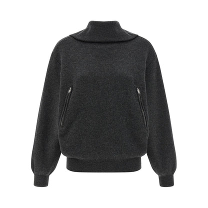 Balenciaga Gray Wool Cardigan