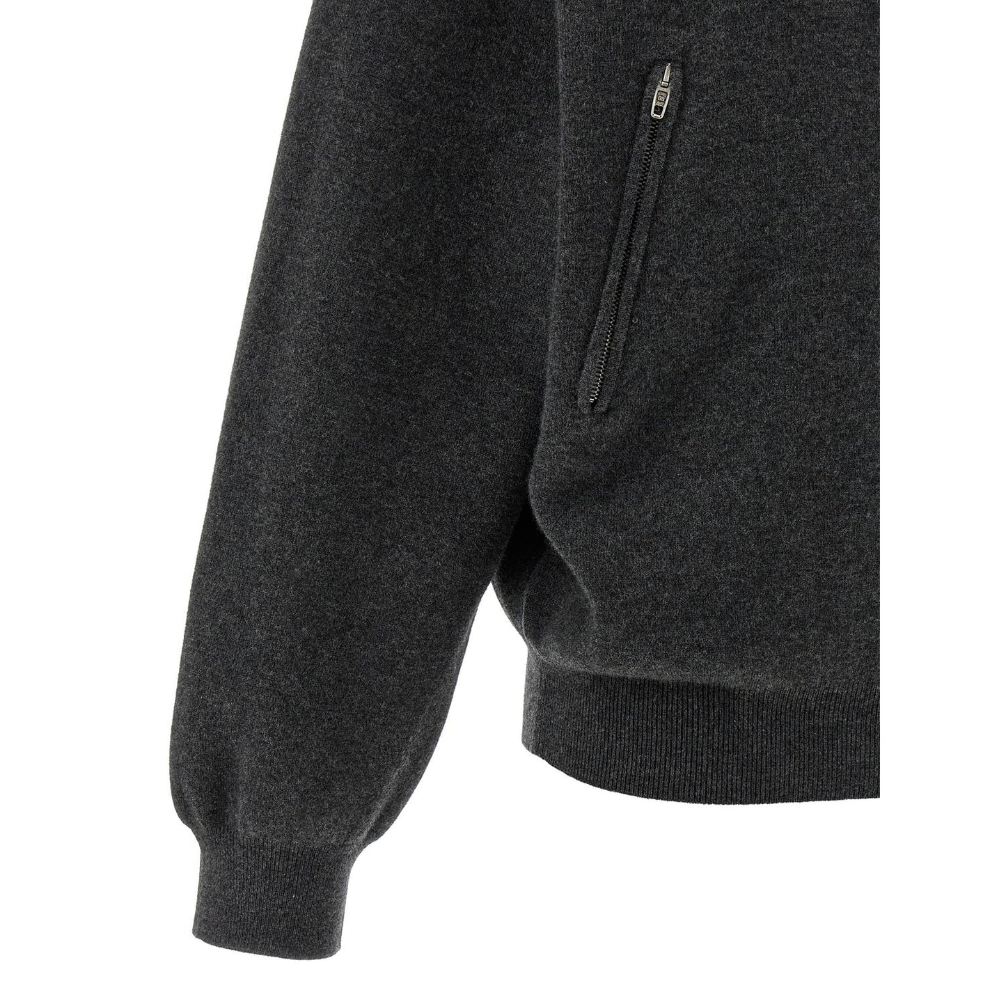 Balenciaga Gray Wool Cardigan