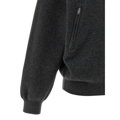 Balenciaga Gray Wool Cardigan