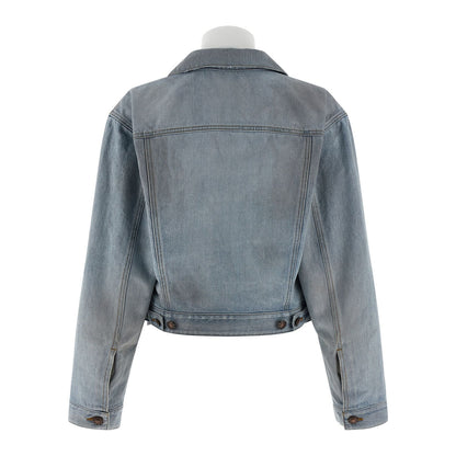 Balenciaga Blue Cotton Denim Jacket