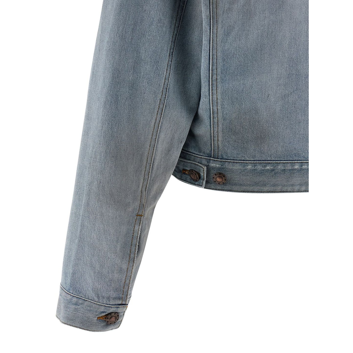 Balenciaga Blue Cotton Denim Jacket