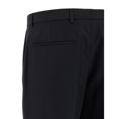 Gucci Black Polyester Dress Pants