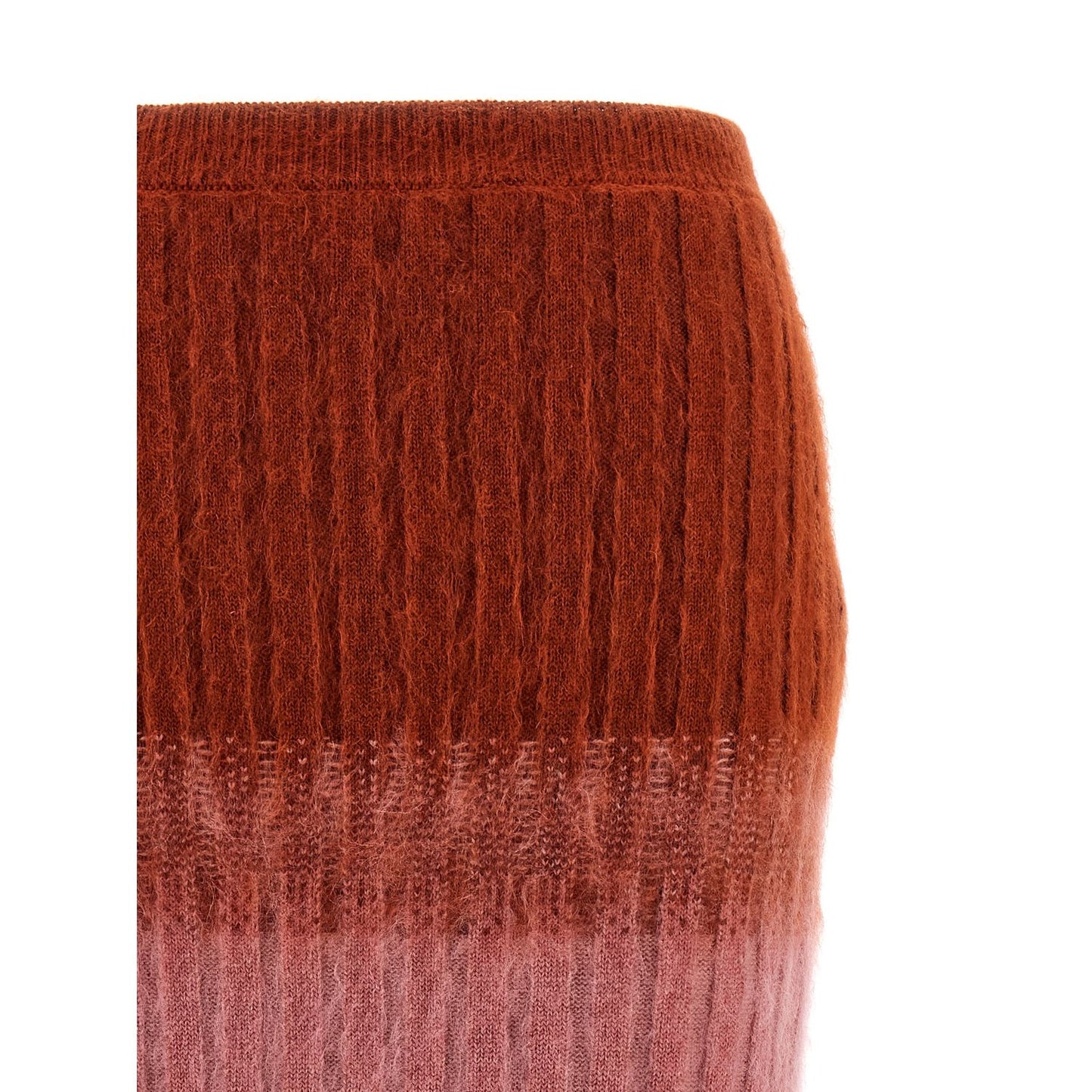 Fendi Multicolor Wool Midi Skirt