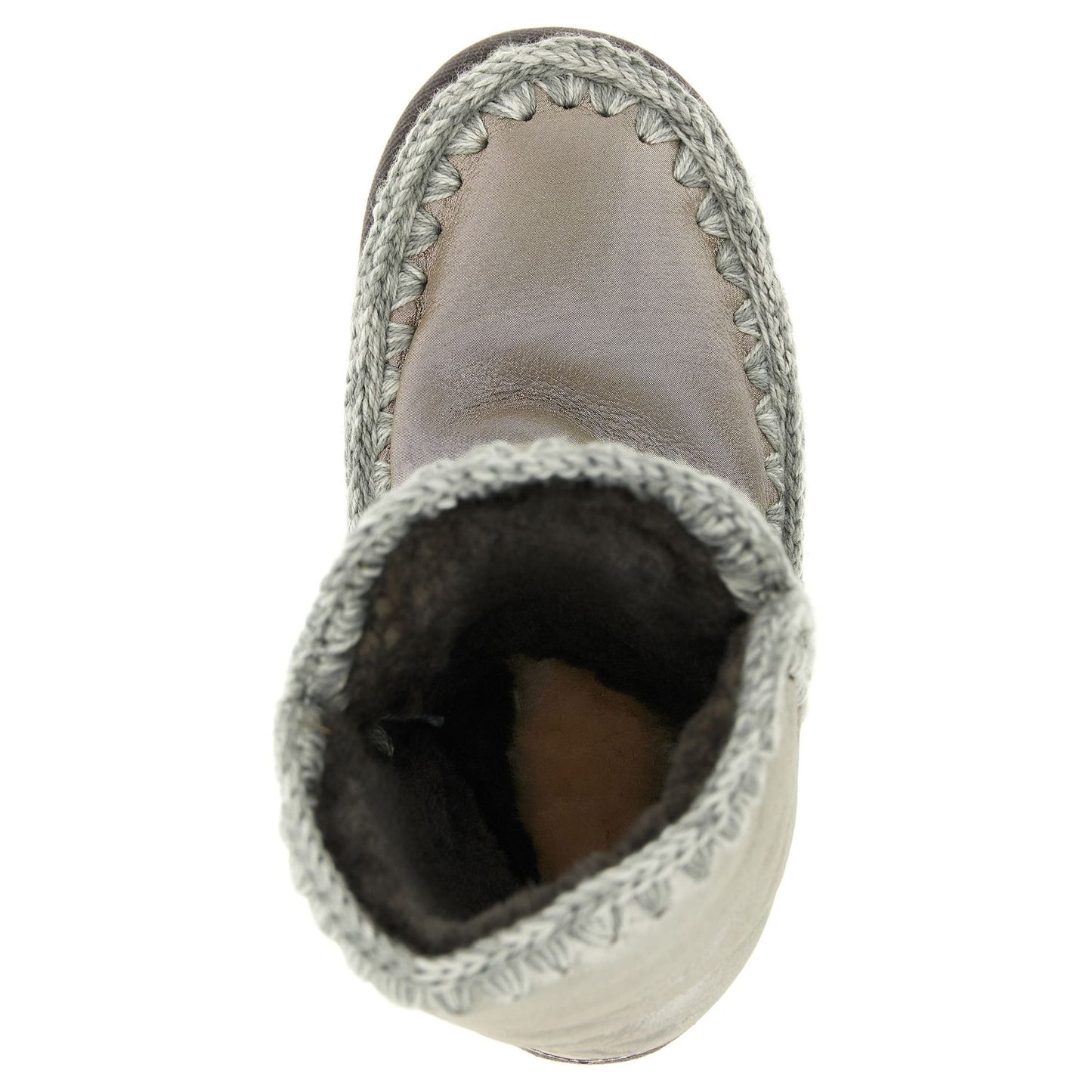 Mou Silver Lambskin Ankle Boots