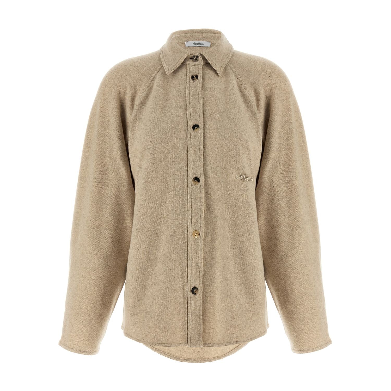Max Mara Beige Cashmere Blouse