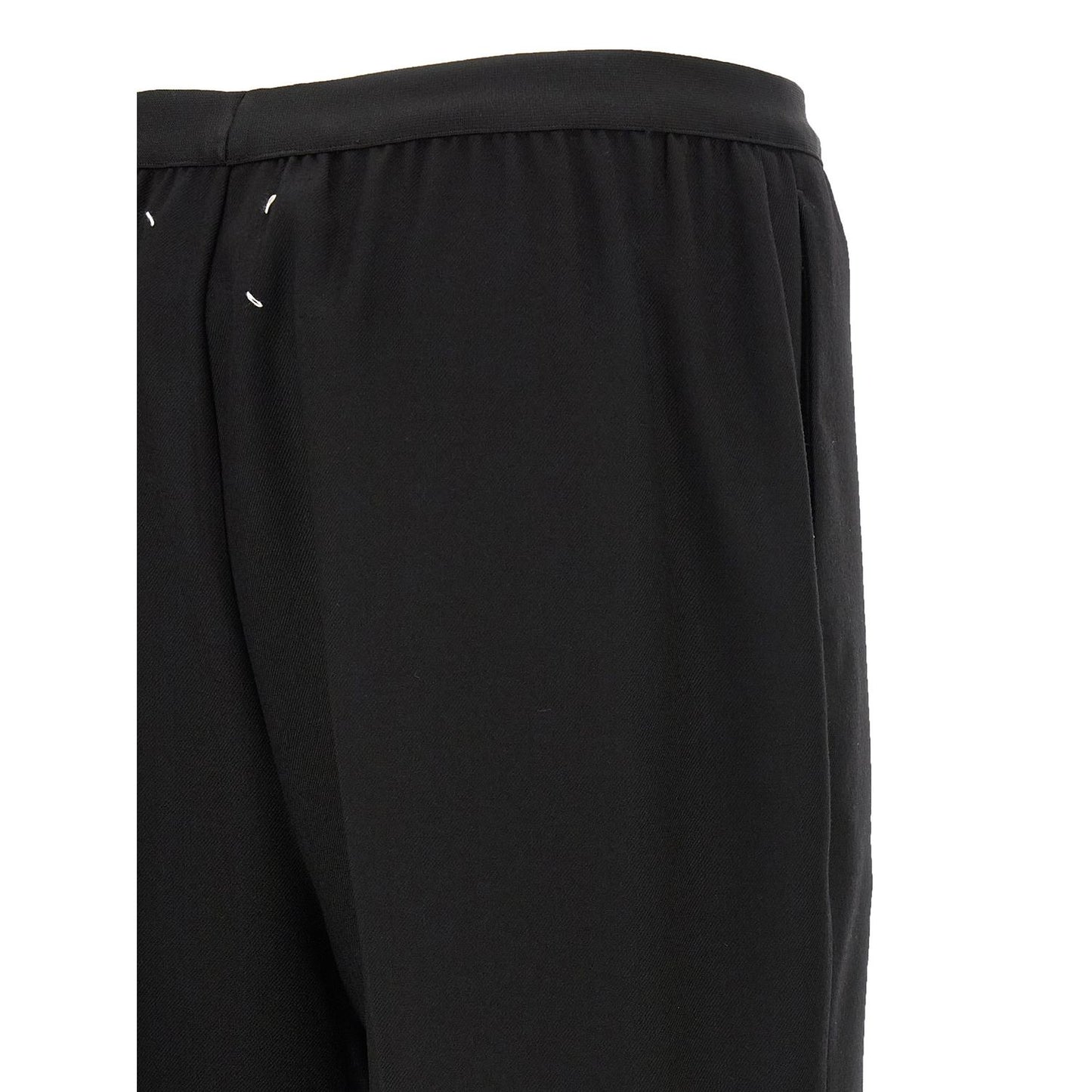 Maison Margiela Black Virgin Wool Casual Pants