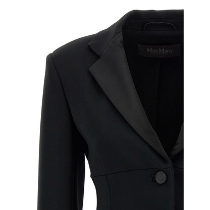 Max Mara Black Viscose Blazer